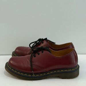 Dr. Martens 1461 Women’s Smooth Leather Oxfords in Cherry Red -7